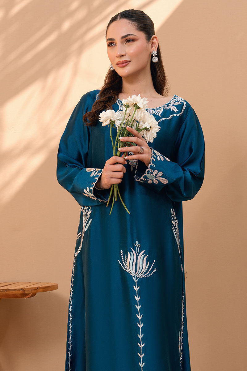 Fatima Khan | Flore Eid Luxe 26 | Deep Teal Bloom-3