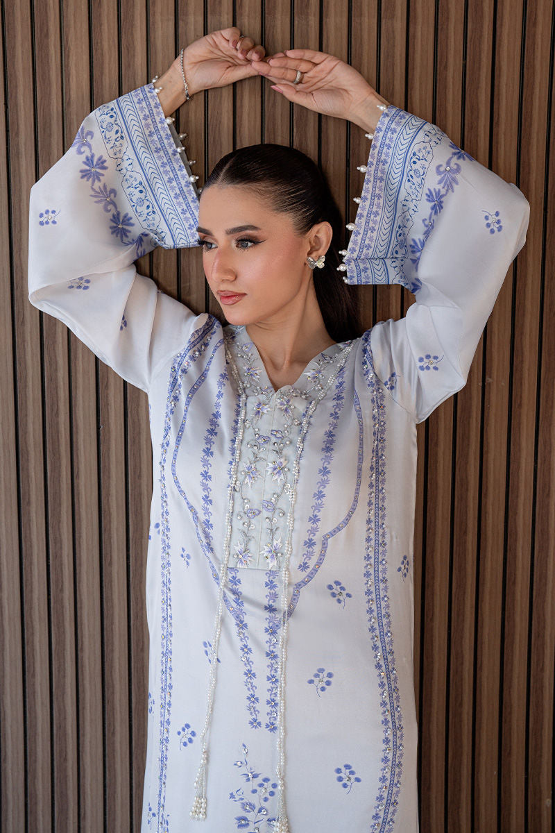 Fatima Khan | Layan Printed Eid Edit | Eira Whisper, image 3