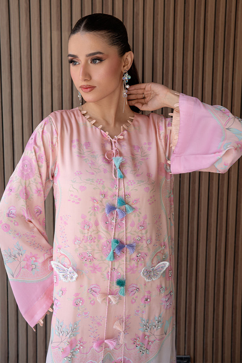 Fatima Khan | Layan Printed Eid Edit | Petal Blush Luxe, image 3