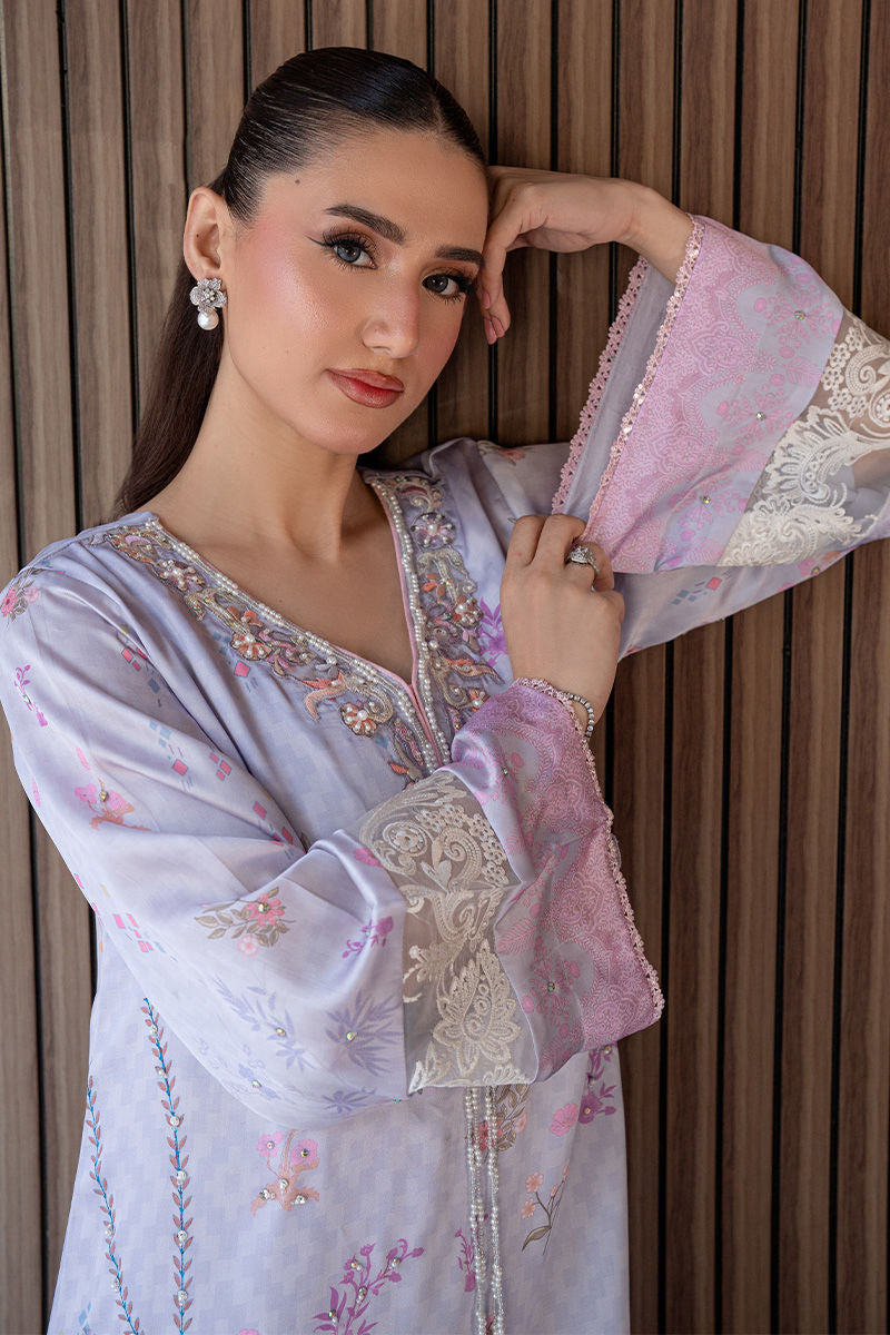 Fatima Khan | Layan Printed Eid Edit | Lily Meadow, image 3
