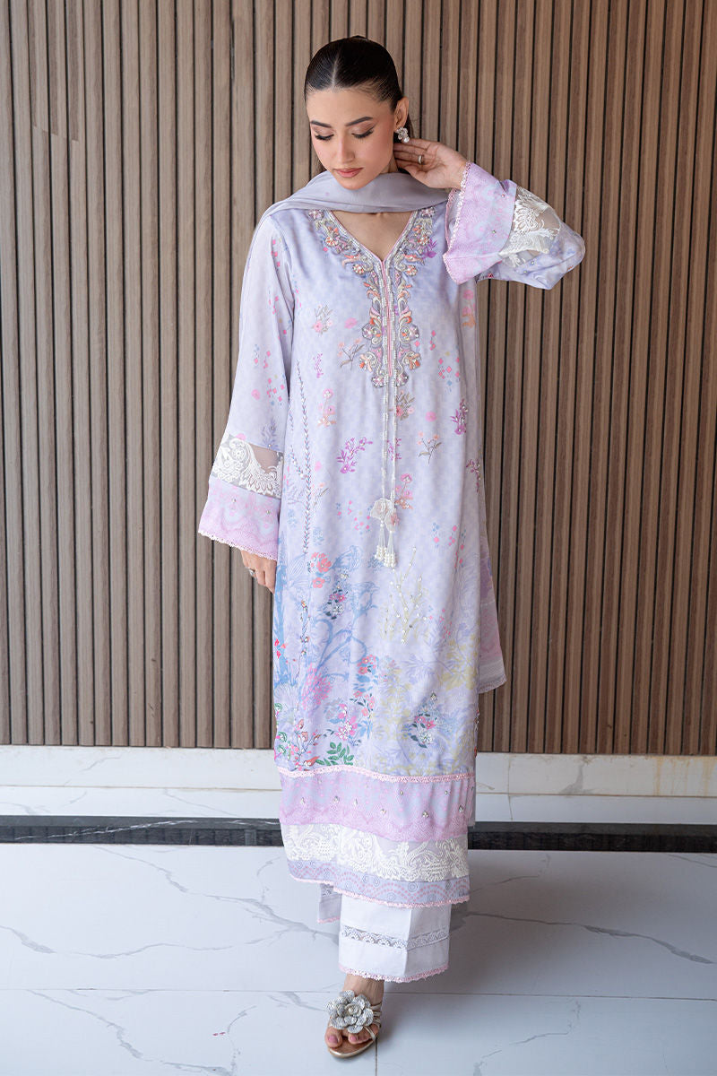 Fatima Khan | Layan Printed Eid Edit | Lily Meadow, image 5