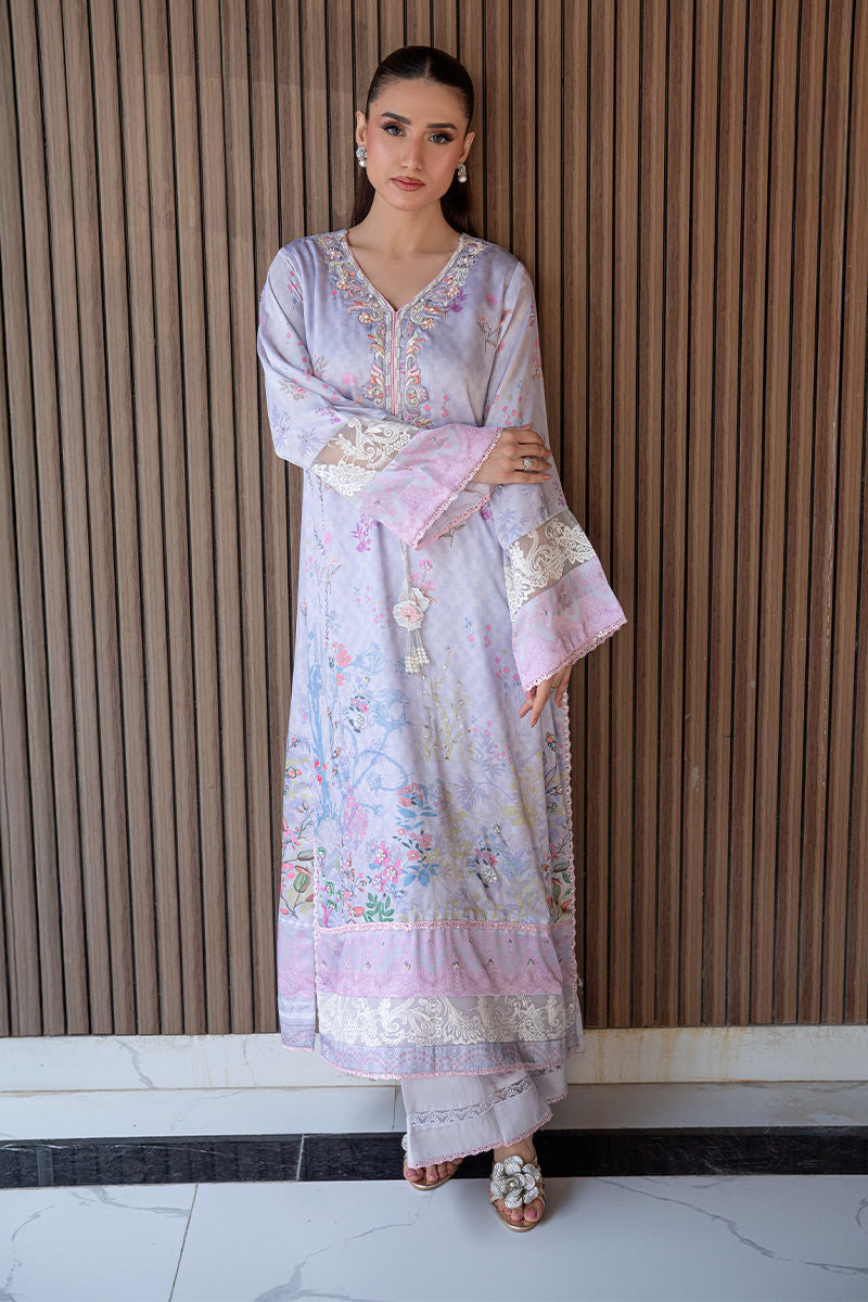 Fatima Khan | Layan Printed Eid Edit | Lily Meadow-1