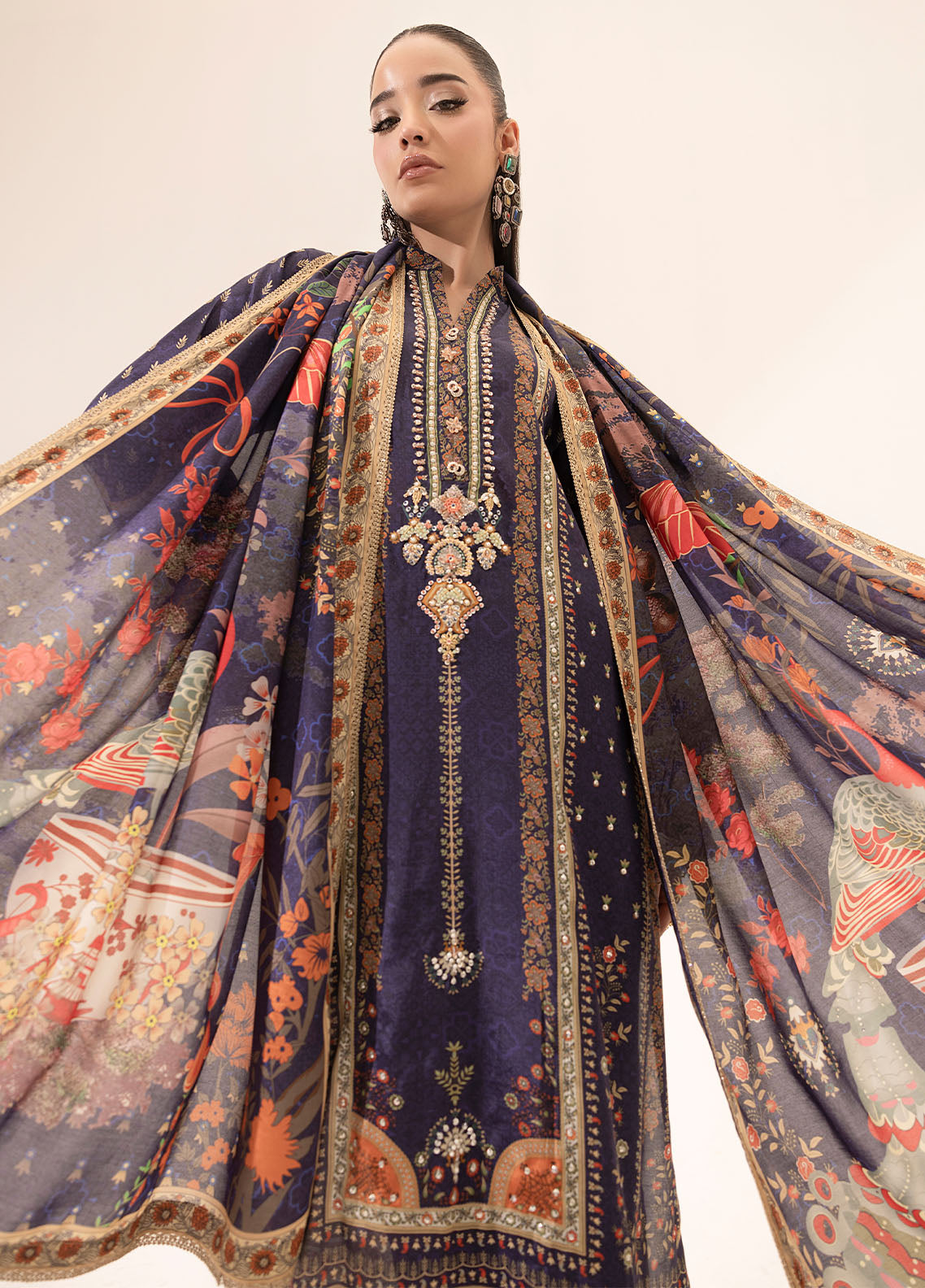Sahane | Suay Silk Handwork Edit | CT-15006 ETHER - SUAY -  Sahane Ladies Clothes - Original Designer Dress - House of Maryam