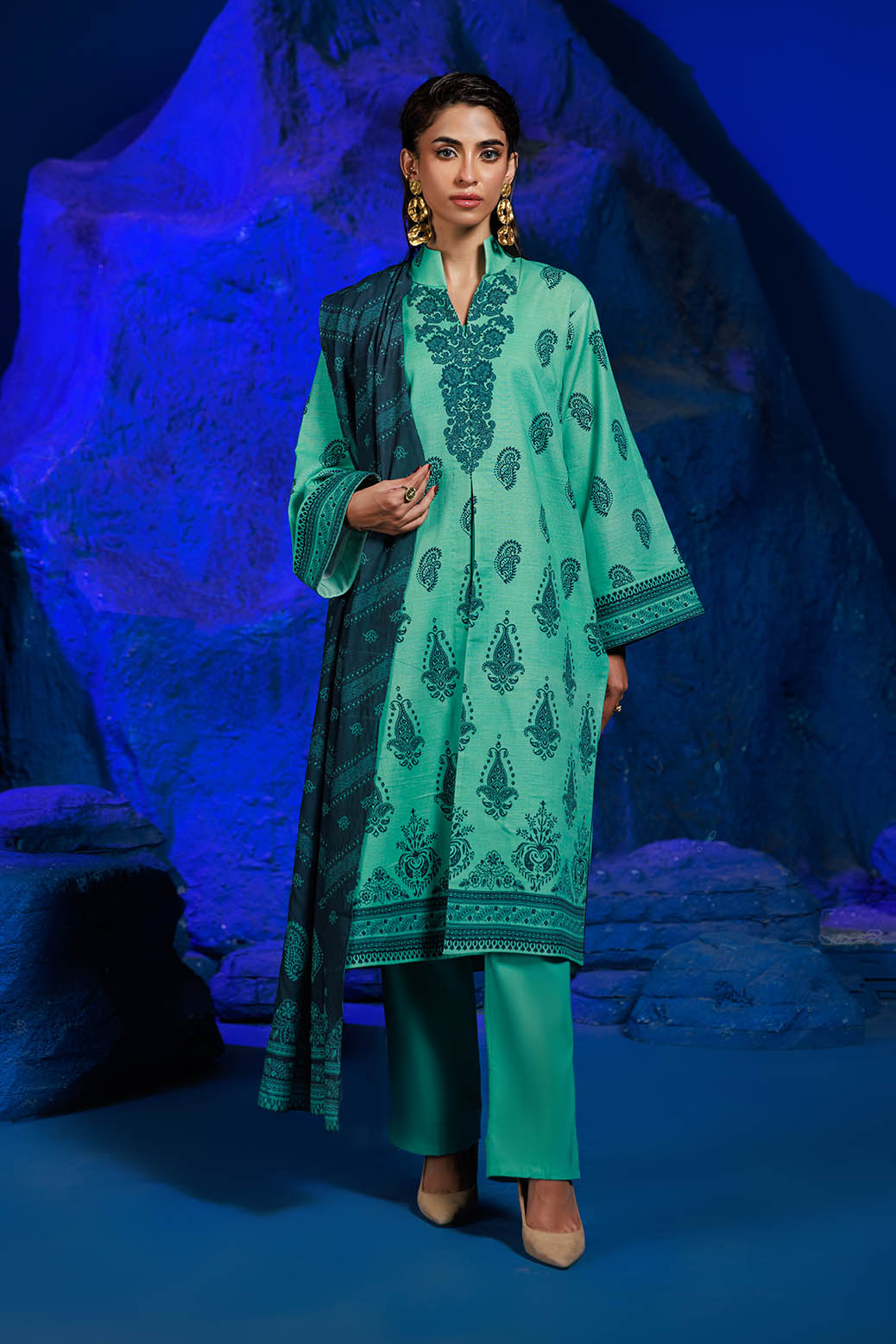 Bonanza Satrangi | Paisley Dream 3 Pc (2W24P3P256) -  Bonanza Satrangi Unstitched - Original Designer Dress - House of Maryam