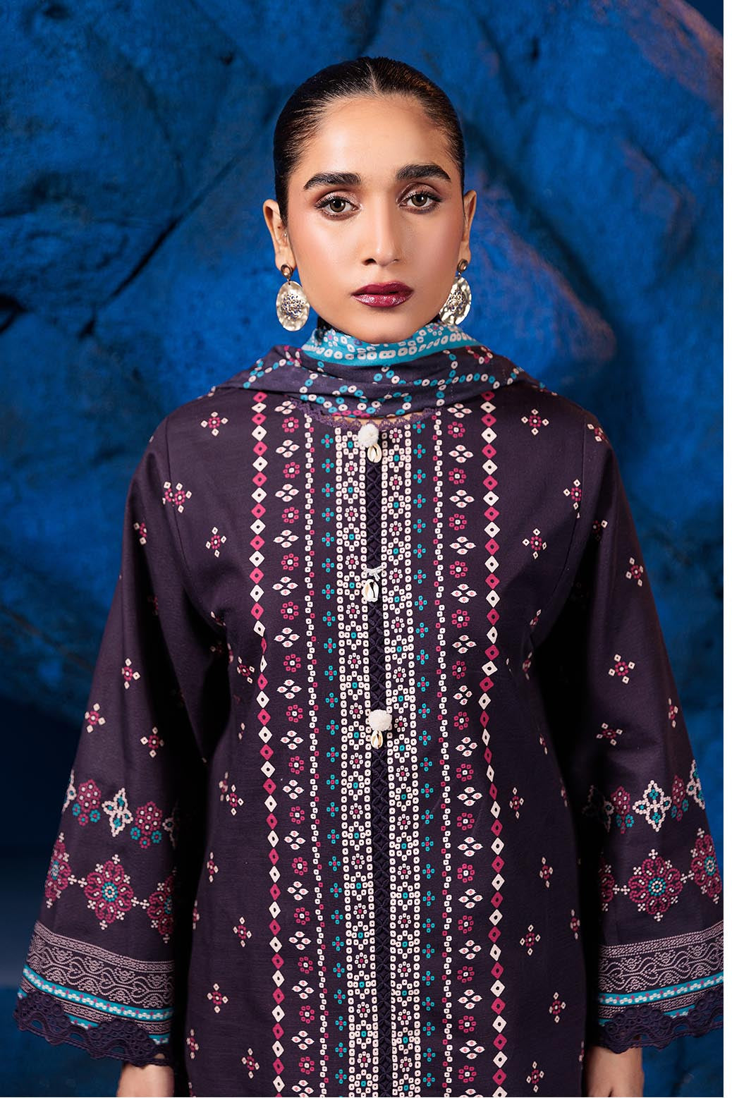 Bonanza Satrangi | Meraki 3 Pc (2W24P3P268) -  Bonanza Satrangi Unstitched - Original Designer Dress - House of Maryam