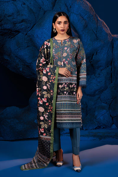 Bonanza Satrangi | Floral Bloom 3 Pc (2W24P3P336) -  Bonanza Satrangi Unstitched - Original Designer Dress - House of Maryam