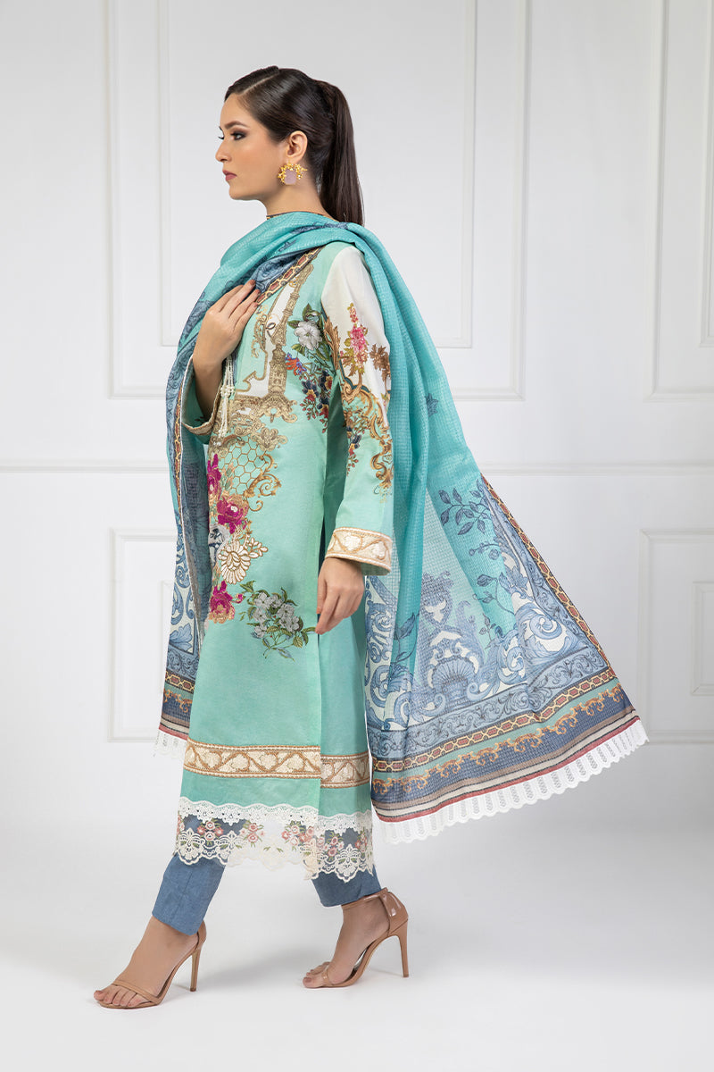 Shamaeel Ansari | Bagh e Bahar Lawn | Gulnaar Ferozi-7