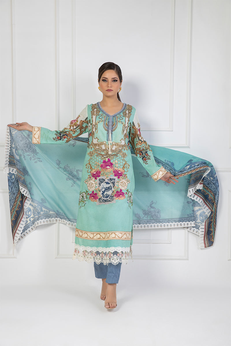Shamaeel Ansari | Bagh e Bahar Lawn | Gulnaar Ferozi-9