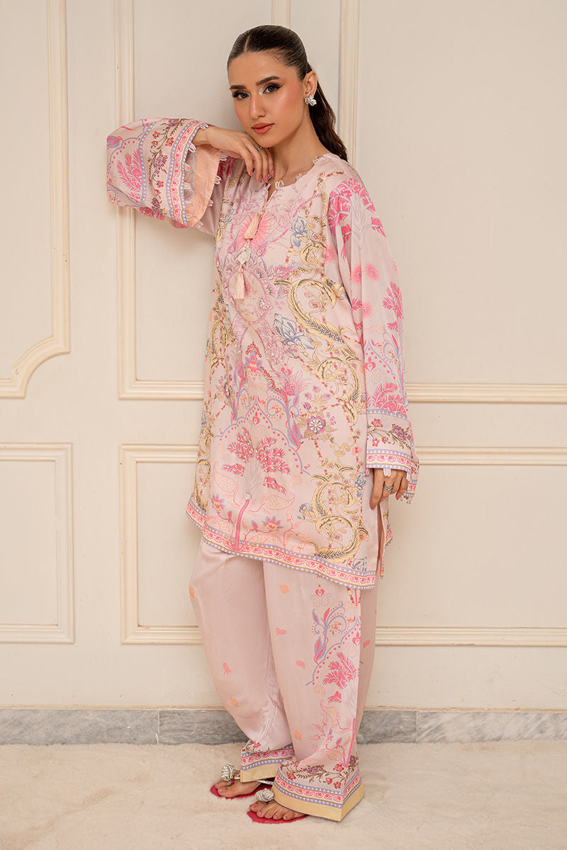 Fatima Khan | Layan Printed Eid Edit | Daisy Blush-5