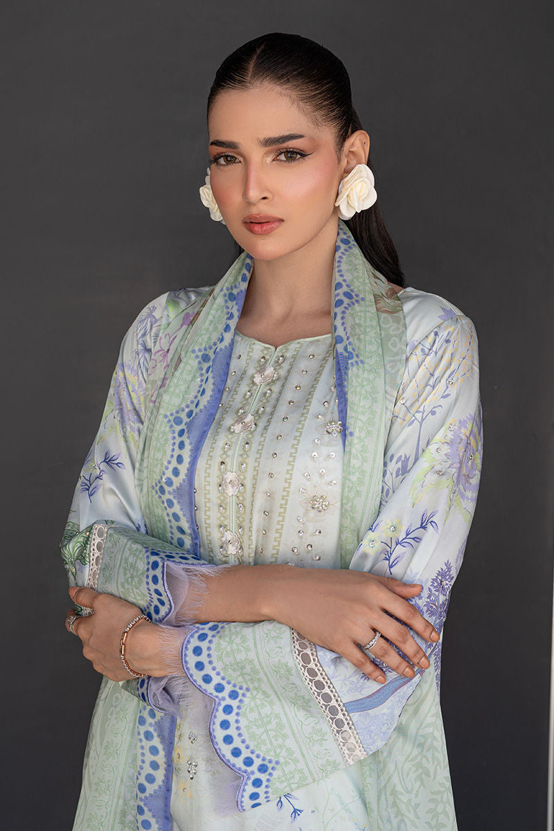 Fatima Khan | Layan Printed Eid Edit | Mint Riverie, image 5