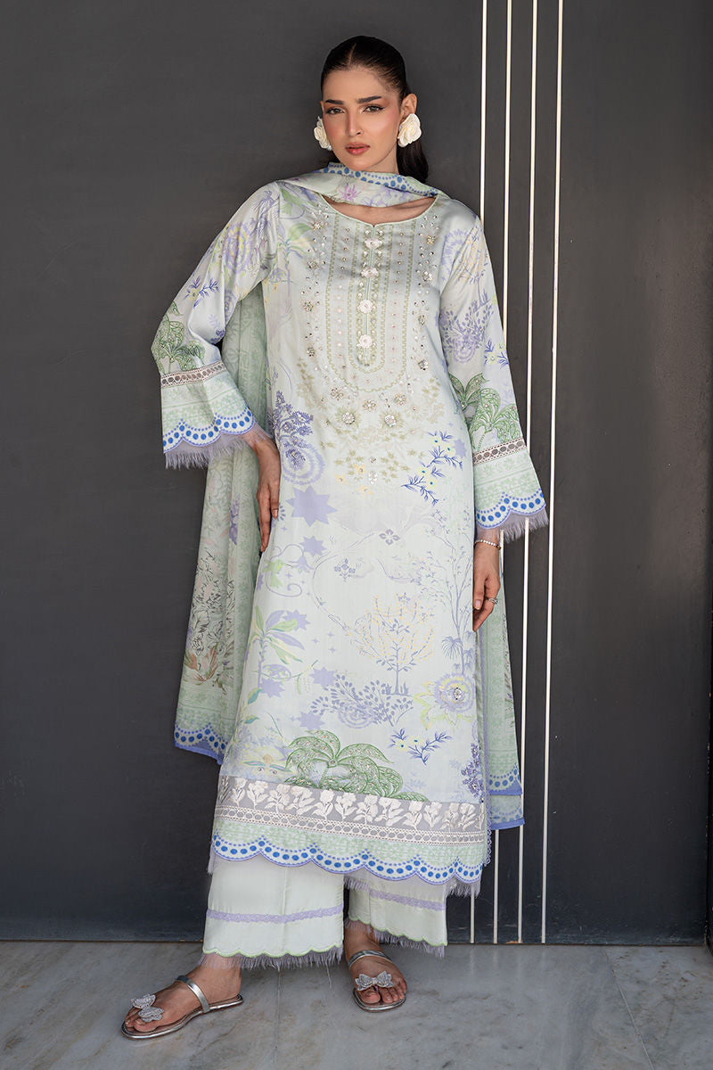 Fatima Khan | Layan Printed Eid Edit | Mint Riverie, image 4