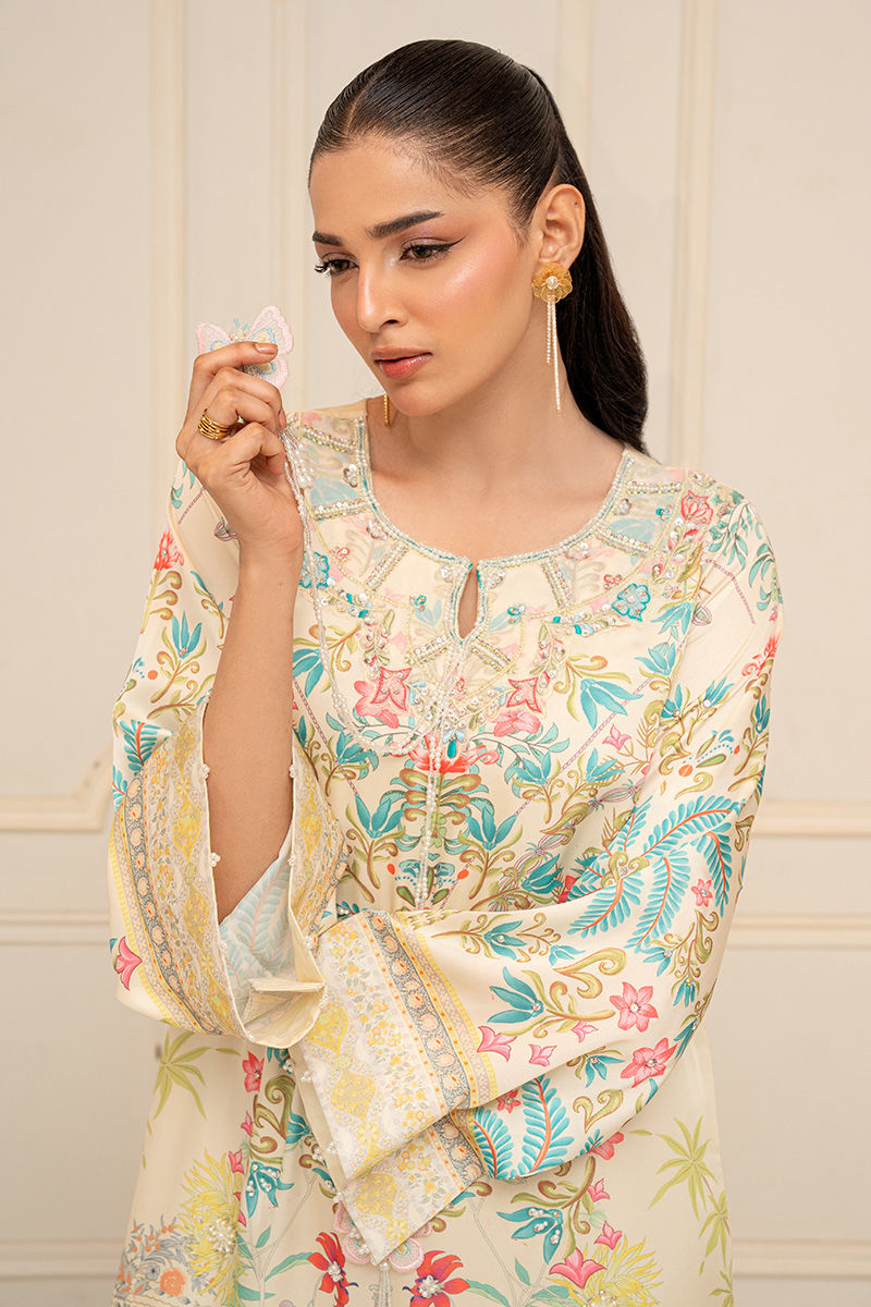Fatima Khan | Layan Printed Eid Edit | Fiora-3