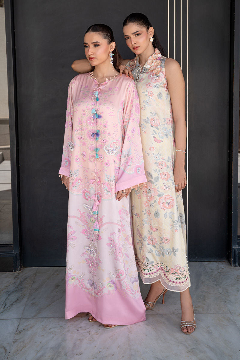 Fatima Khan | Layan Printed Eid Edit | Butter Yellow Grace-4