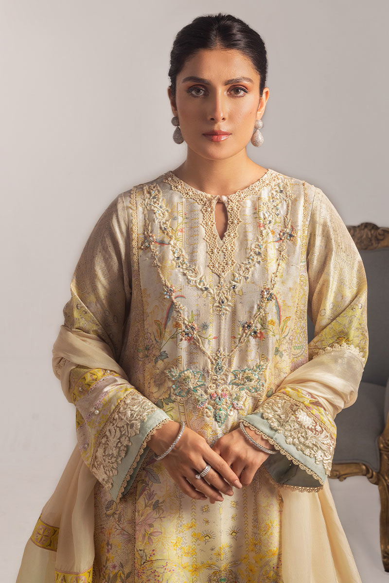 Ansab Jahangir | Digital Silk | Alyssa Shirt and Dupatta, image 4