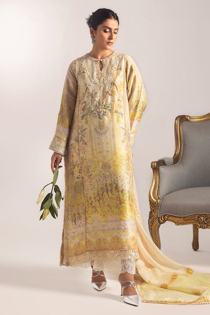 Ansab Jahangir | Digital Silk | Alyssa Shirt and Dupatta, image 2
