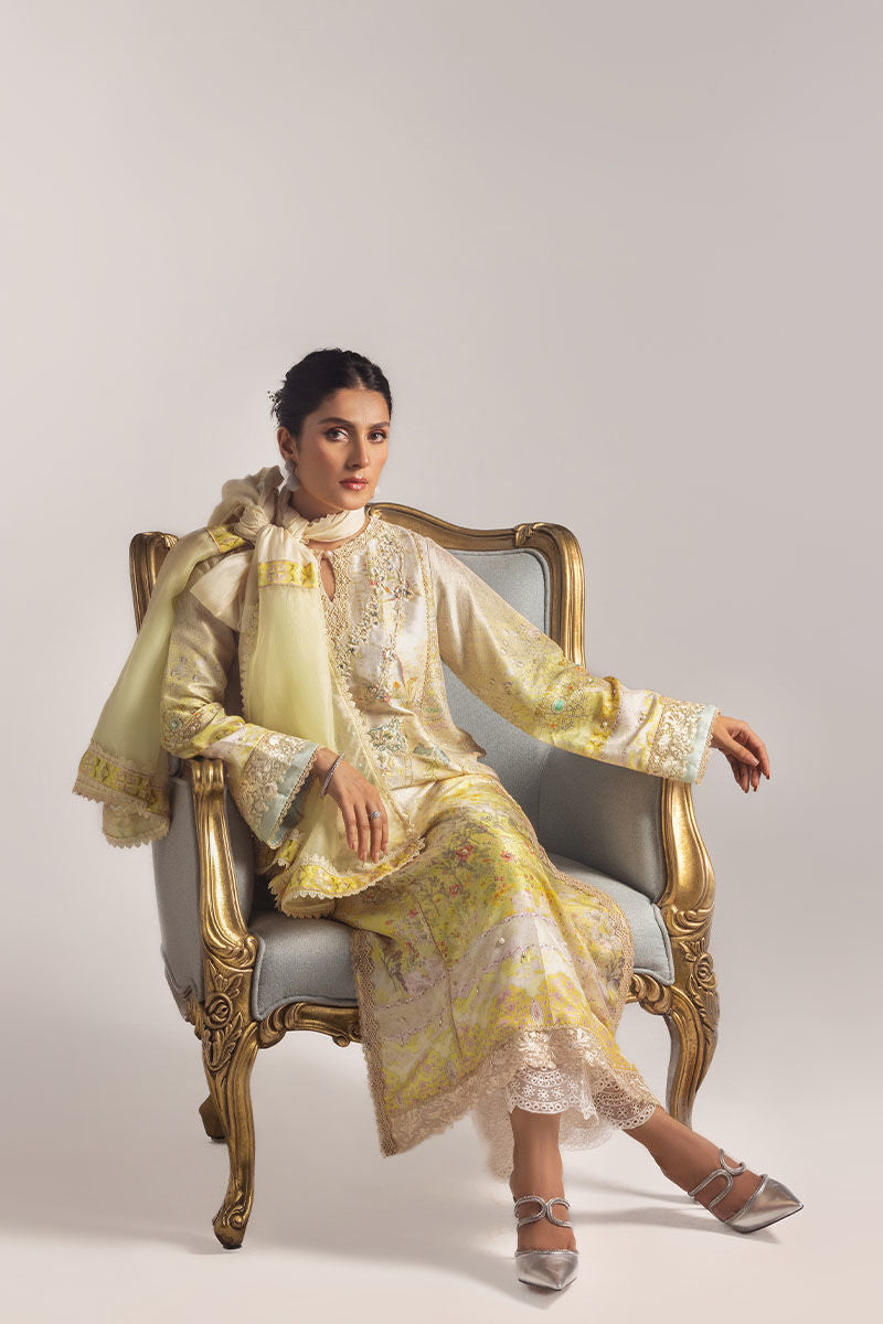 Ansab Jahangir | Digital Silk | Alyssa Shirt and Dupatta, image 3