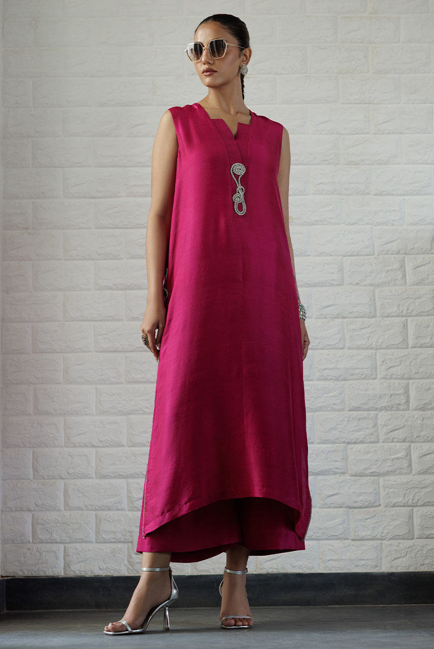 Deepak Perwani | Summer Festive 25 | Berry -  Deepak Perwani Ladies Clothes - Original Designer Dress - House of Maryam
