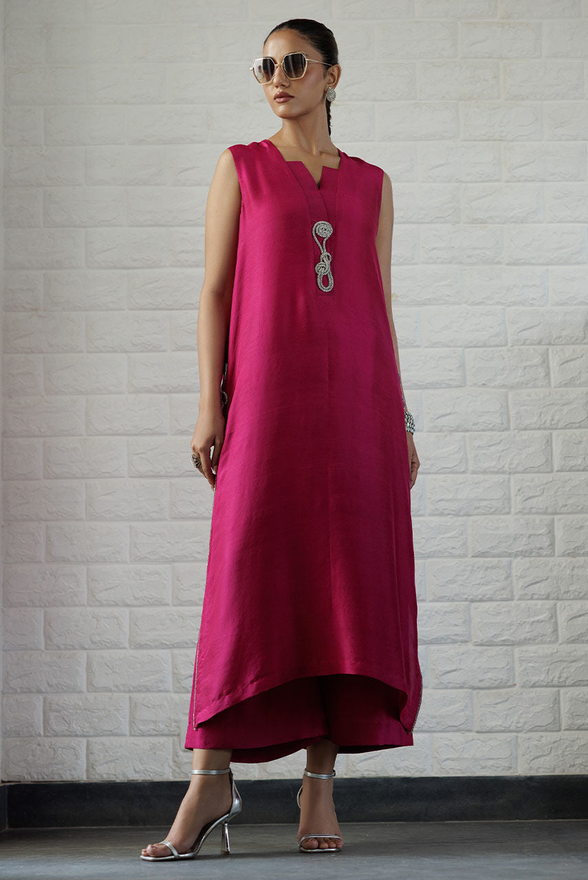 Deepak Perwani | Summer Festive 25 | Berry -  Deepak Perwani Ladies Clothes - Original Designer Dress - House of Maryam