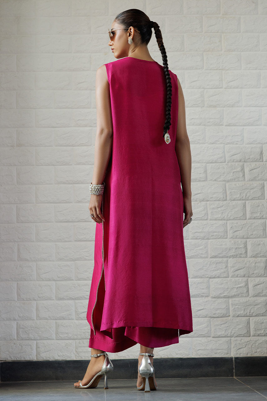 Deepak Perwani | Summer Festive 25 | Berry -  Deepak Perwani Ladies Clothes - Original Designer Dress - House of Maryam