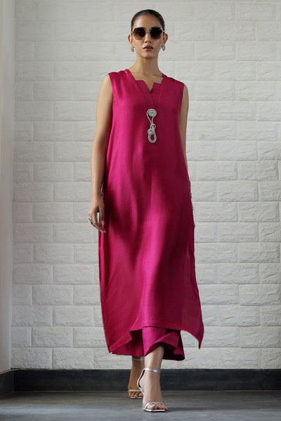 Deepak Perwani | Summer Festive 25 | Berry -  Deepak Perwani Ladies Clothes - Original Designer Dress - House of Maryam
