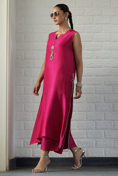Deepak Perwani | Summer Festive 25 | Berry -  Deepak Perwani Ladies Clothes - Original Designer Dress - House of Maryam
