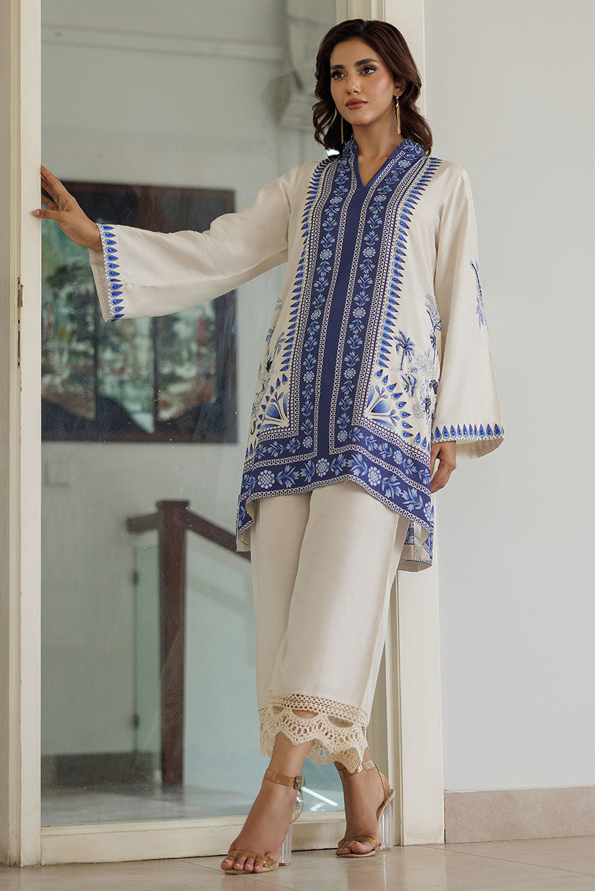 Deepak Perwani | Summer Festive 25 | Azure -  Deepak Perwani Ladies Clothes - Original Designer Dress - House of Maryam