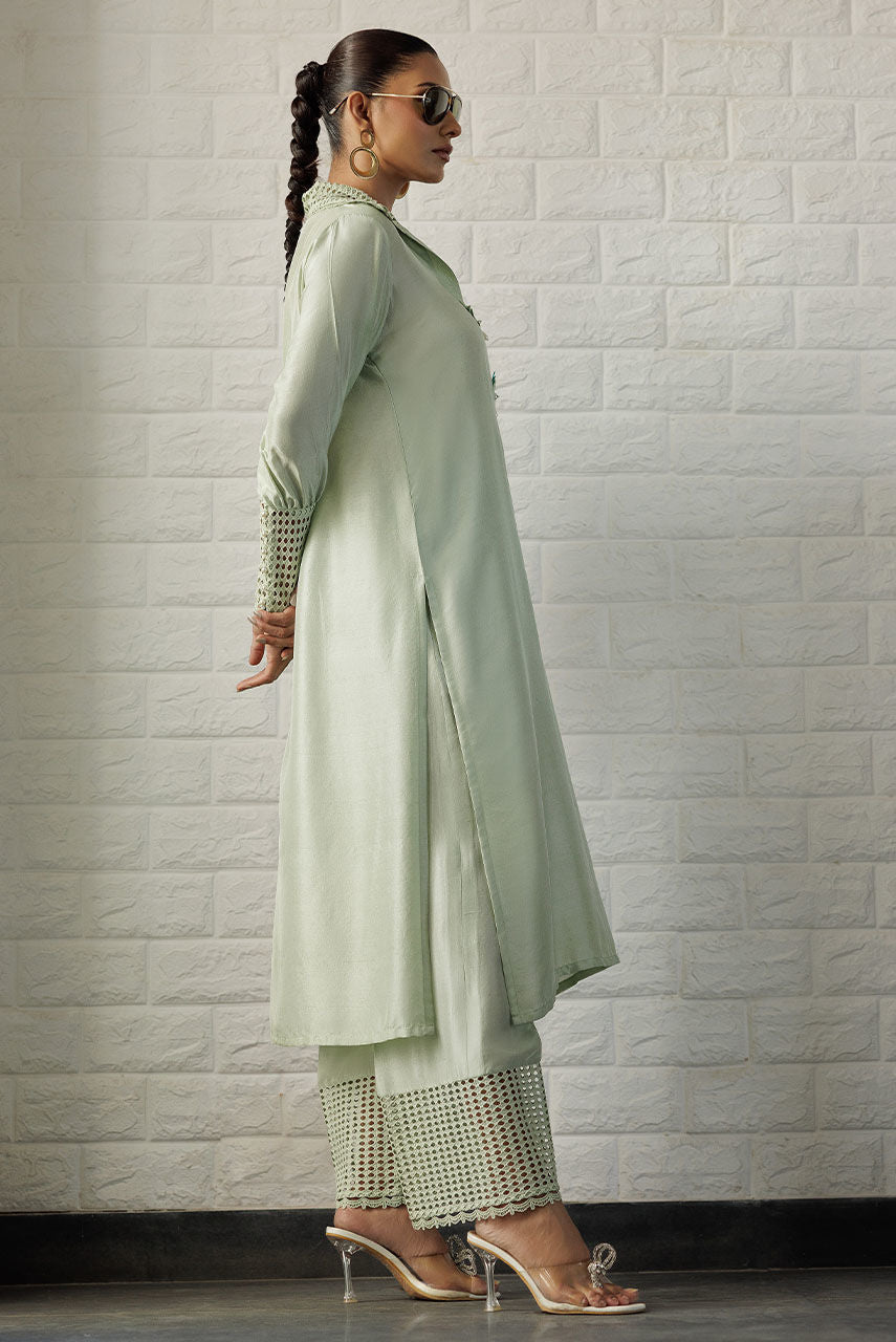 Deepak Perwani | Summer Festive 25 | Mint -  Deepak Perwani Ladies Clothes - Original Designer Dress - House of Maryam