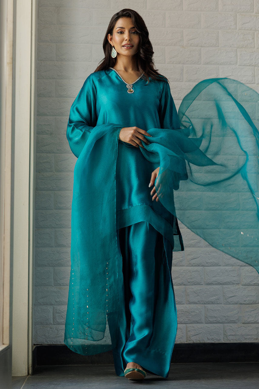Deepak Perwani | Summer Festive 25 | Kut354 -  Deepak Perwani Ladies Clothes - Original Designer Dress - House of Maryam