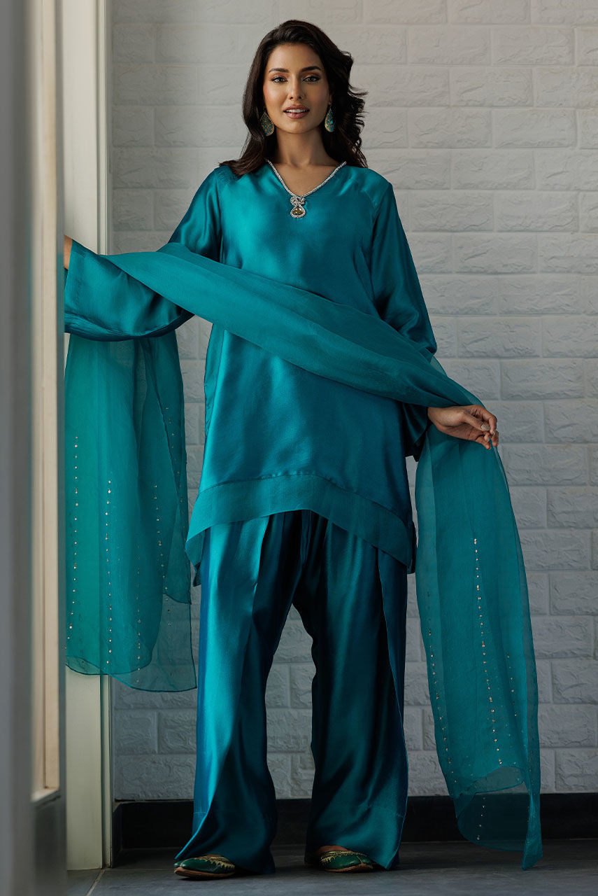 Deepak Perwani | Summer Festive 25 | Kut354 -  Deepak Perwani Ladies Clothes - Original Designer Dress - House of Maryam