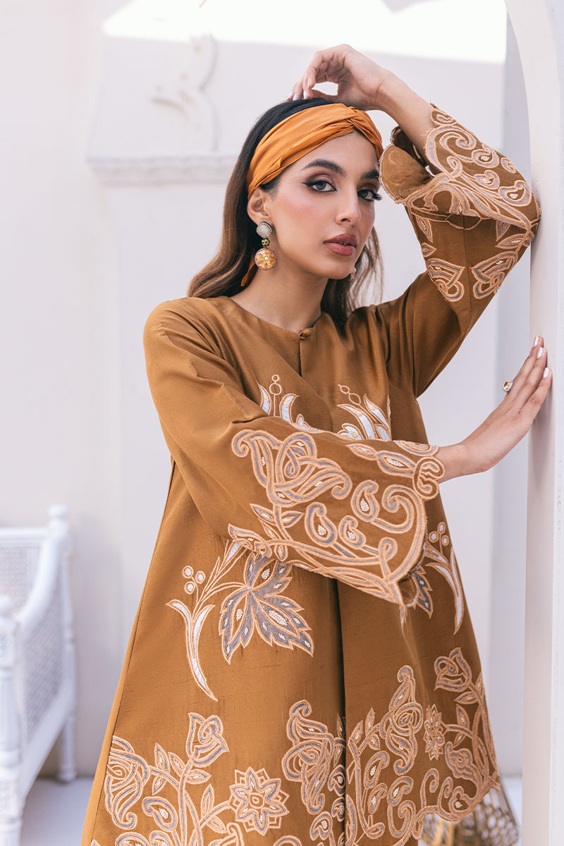 Ansab Jahangir | Luxe Pret Signature | MOCHA -  Ansab Jahangir Luxury - Original Designer Dress - House of Maryam