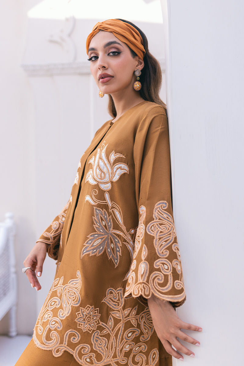 Ansab Jahangir | Luxe Pret Signature | MOCHA -  Ansab Jahangir Luxury - Original Designer Dress - House of Maryam
