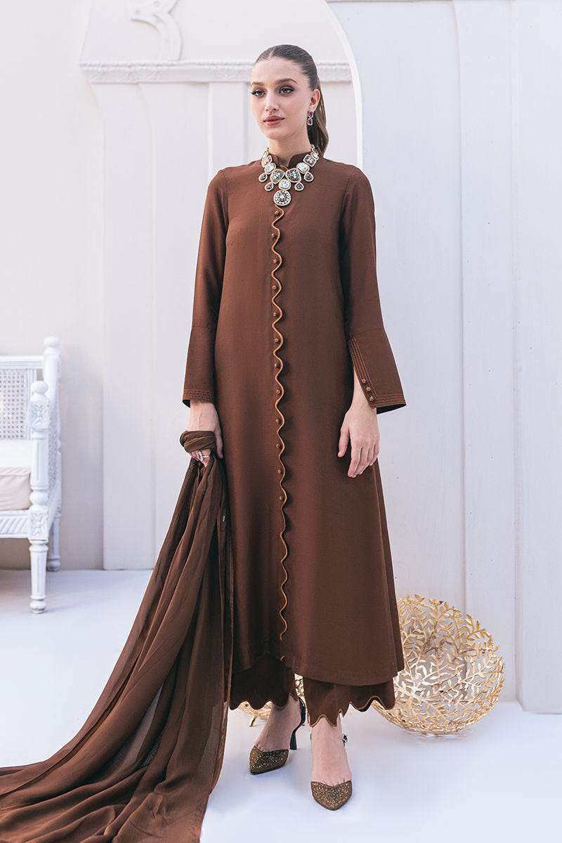 Ansab Jahangir | Luxe Pret Signature | SEPIA -  Ansab Jahangir Luxury - Original Designer Dress - House of Maryam