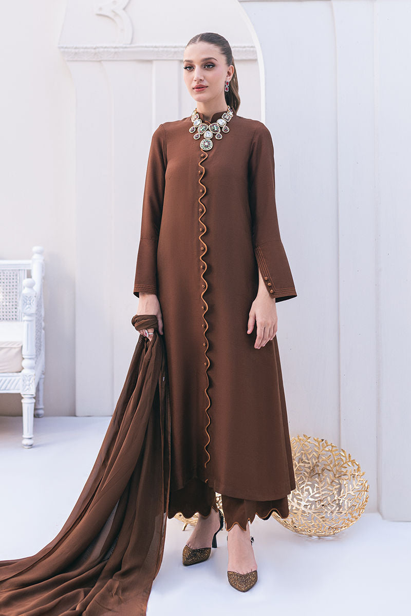 Ansab Jahangir | Luxe Pret Signature | SEPIA -  Ansab Jahangir Luxury - Original Designer Dress - House of Maryam