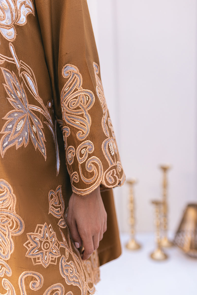 Ansab Jahangir | Luxe Pret Signature | MOCHA -  Ansab Jahangir Luxury - Original Designer Dress - House of Maryam