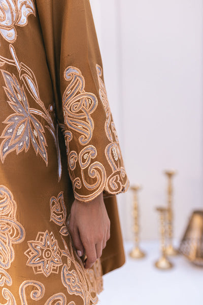 Ansab Jahangir | Luxe Pret Signature | MOCHA -  Ansab Jahangir Luxury - Original Designer Dress - House of Maryam