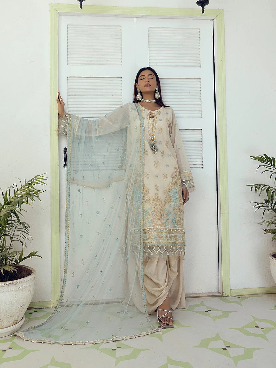 Salitex | Signature Festive Chiffon | SUNW6NO005UT -  Salitex Ladies Clothes - Original Designer Dress - House of Maryam