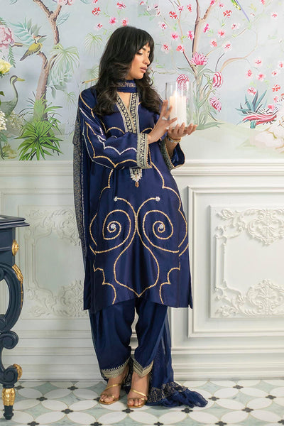 Annus Abrar | Sehr Eid Luxe | Izali Midnight -  Annus Abrar Ladies Clothes - Original Designer Dress - House of Maryam