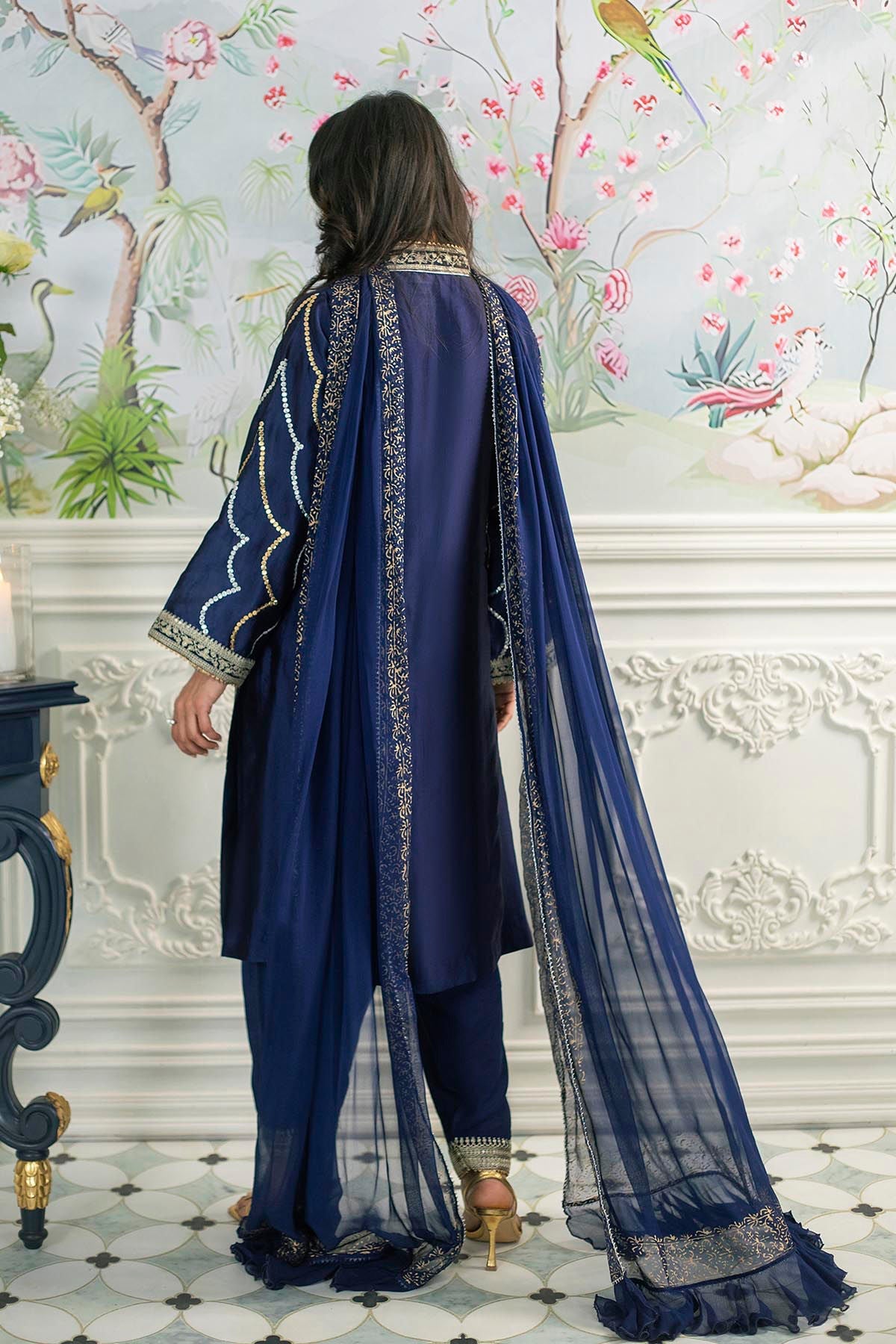 Annus Abrar | Sehr Eid Luxe | Izali Midnight -  Annus Abrar Ladies Clothes - Original Designer Dress - House of Maryam
