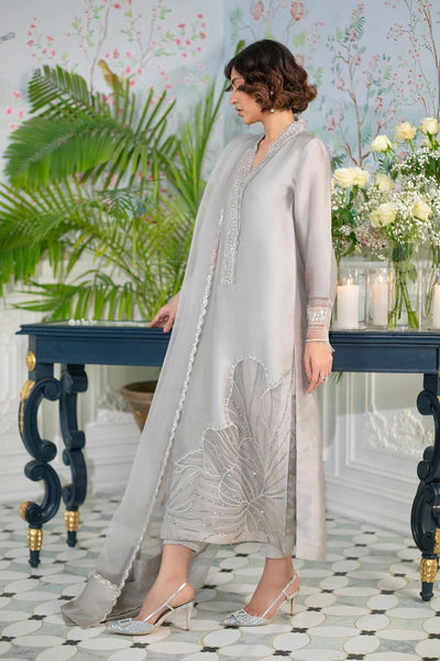 Annus Abrar | Sehr Eid Luxe | Lainey Grey -  Annus Abrar Ladies Clothes - Original Designer Dress - House of Maryam