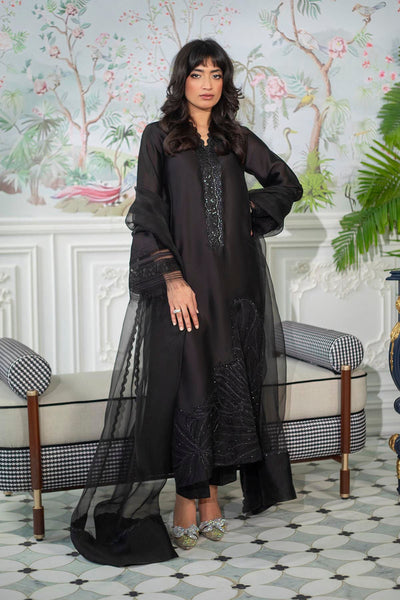 Annus Abrar | Sehr Eid Luxe | Lainey Black -  Annus Abrar Ladies Clothes - Original Designer Dress - House of Maryam