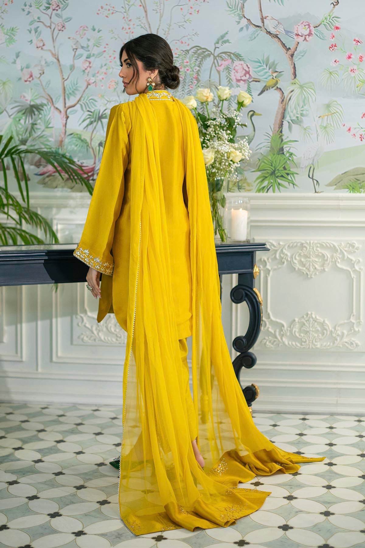 Annus Abrar | Sehr Eid Luxe | Melanie Daffodil -  Annus Abrar Ladies Clothes - Original Designer Dress - House of Maryam