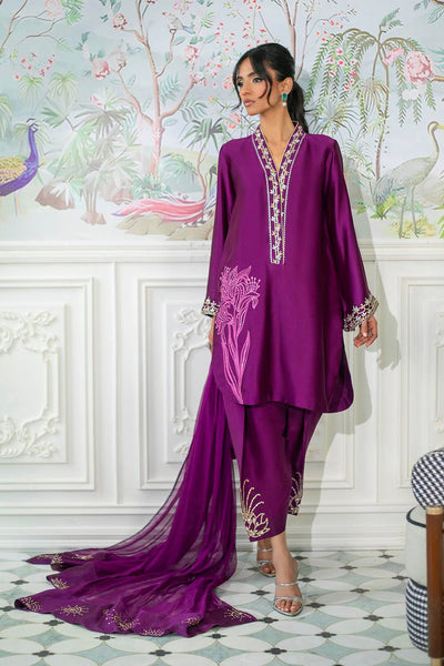 Annus Abrar | Sehr Eid Luxe | Melanie Plum -  Annus Abrar Ladies Clothes - Original Designer Dress - House of Maryam