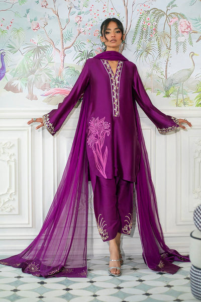 Annus Abrar | Sehr Eid Luxe | Melanie Plum -  Annus Abrar Ladies Clothes - Original Designer Dress - House of Maryam