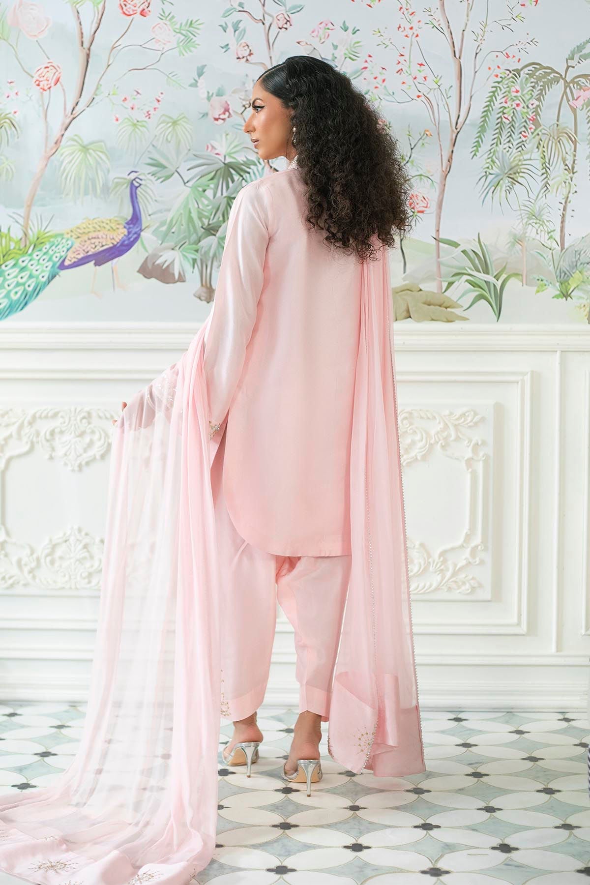 Annus Abrar | Sehr Eid Luxe | Melanie Rose Pink -  Annus Abrar Ladies Clothes - Original Designer Dress - House of Maryam
