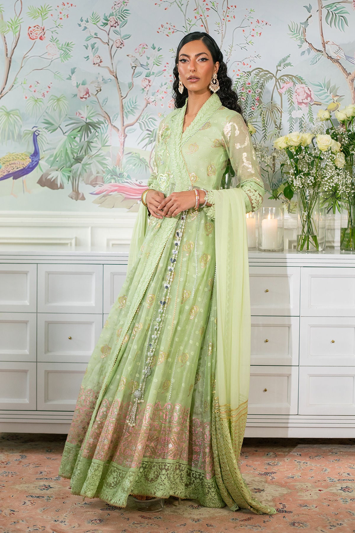 Annus Abrar | Sehr Eid Luxe | Nadi Mint -  Annus Abrar Ladies Clothes - Original Designer Dress - House of Maryam
