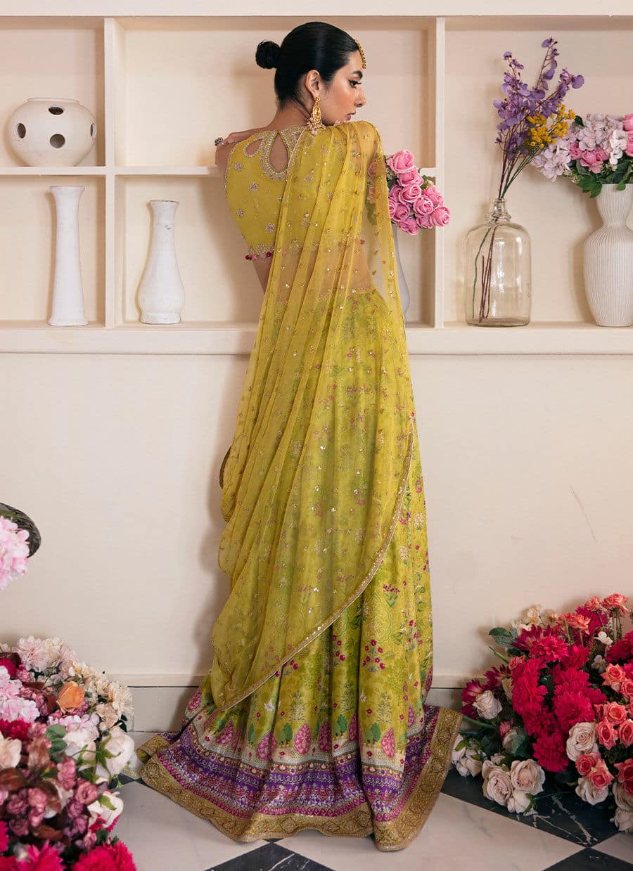 Farah Talib Aziz | Mayna Festive Luxe | ELIKA LIME -  Farah Talib Aziz Bridal - Original Designer Dress - House of Maryam
