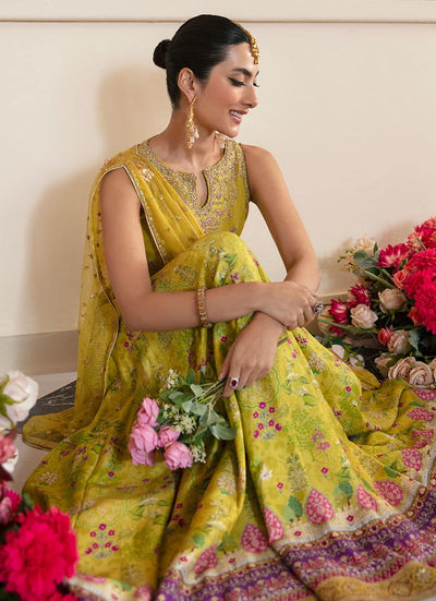 Farah Talib Aziz | Mayna Festive Luxe | ELIKA LIME -  Farah Talib Aziz Bridal - Original Designer Dress - House of Maryam