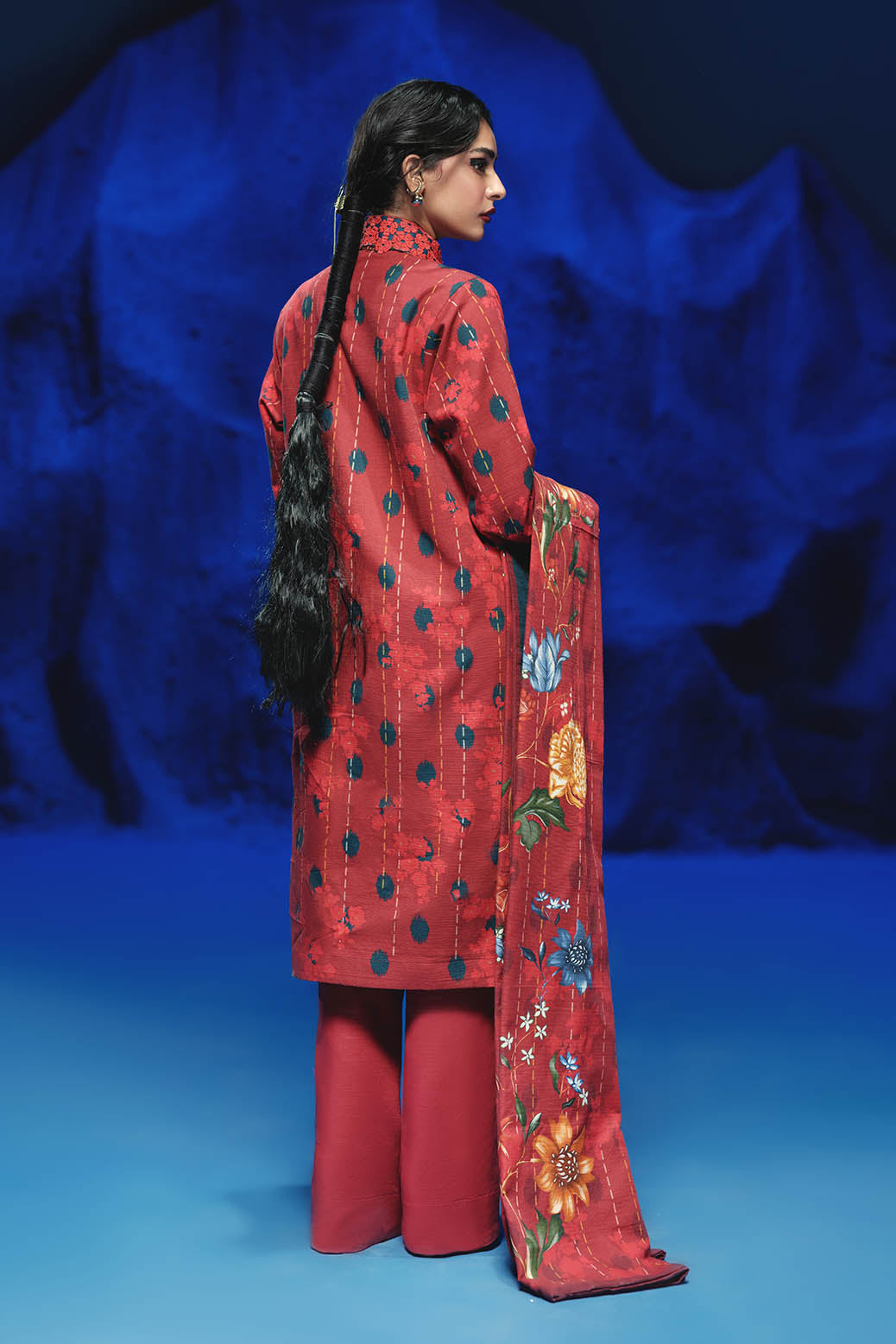 Bonanza Satrangi | Winery 3 Pc (1W24P3P311) -  Bonanza Satrangi Unstitched - Original Designer Dress - House of Maryam