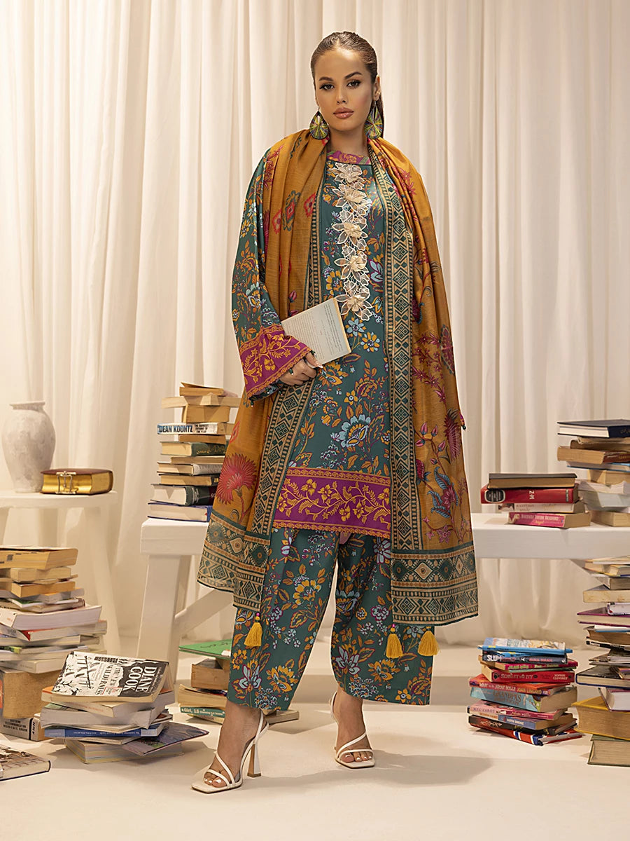 Salitex | Sibel Printed Lawn Silk | ST-03 -  Salitex Ladies Clothes - Original Designer Dress - House of Maryam