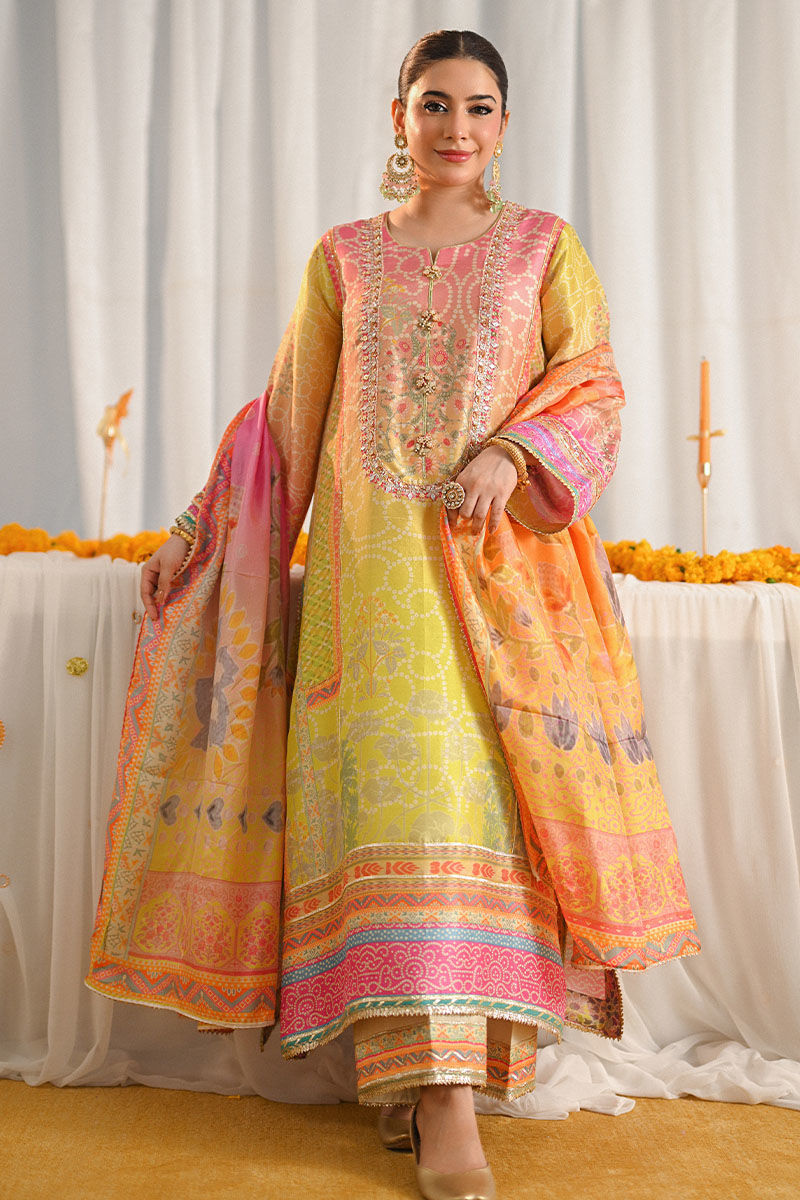 Ansab Jahangir | Digital Silk | Miraal Shirt and Dupatta, image 4